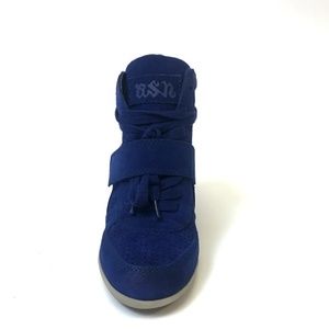 Ash Bowie Cobalt Suede Wedge Shoes NIB